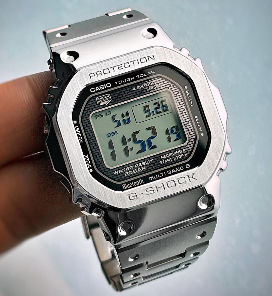 Casio G Shock Vintage Watch- Silver Chain
